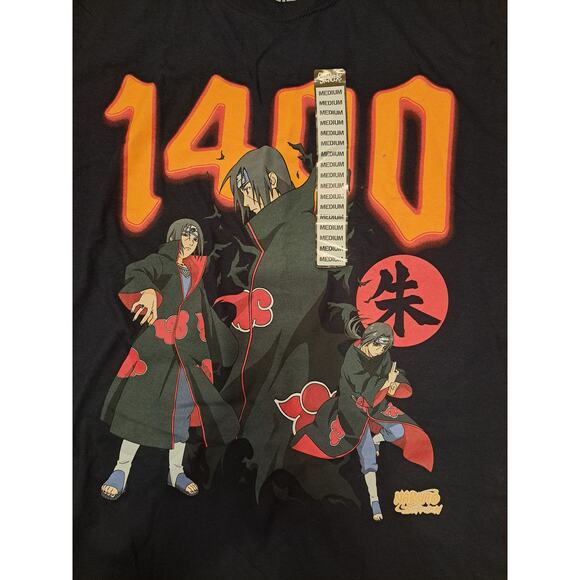 Naruto Shippuden Itachi Uchiha 1400 T Shirt Size Medium - Picture 3 of 5